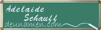 Adelaide Schauff Visitenkarte